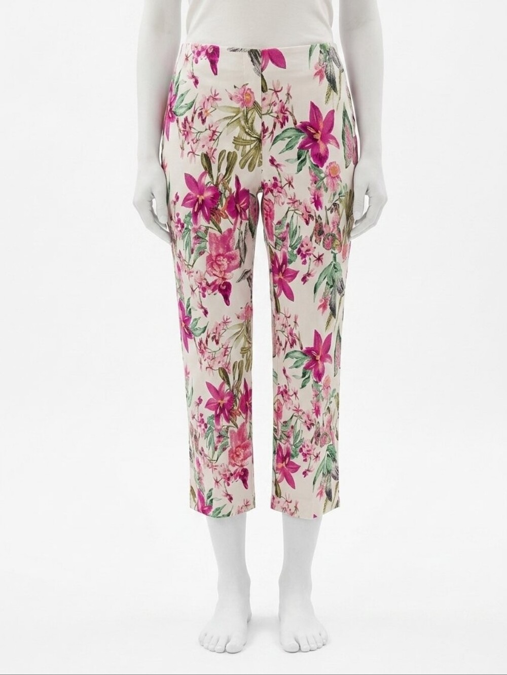 Insight Floral Patterned Stretch Capris - Picture 2 of 8